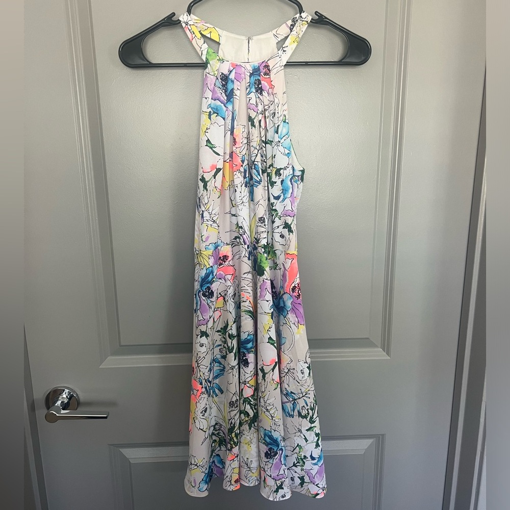 Express Women’s Colorful Sleeveless Midi Dress